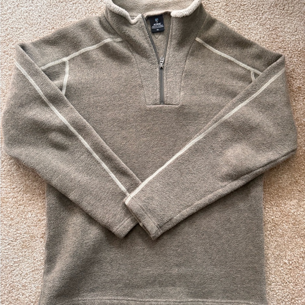 Kuhl Men's Tan Zip-Up Sweater